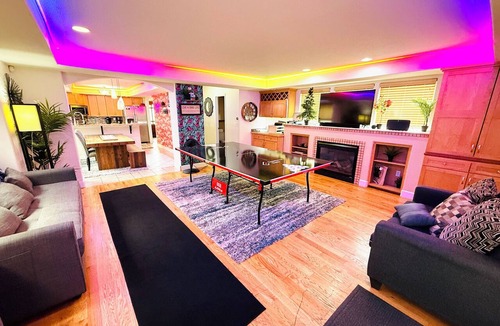 Curtis Park House | RiNo Party Palace: Walkable, Sleeps 30! Hot Tub, Game Rooms, Theater/Gaming area