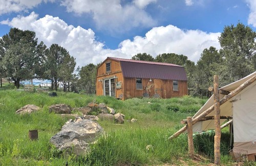 Missouri Heights Cabin | Secluded Glamping Cabin Rental on a Working Ranch and Farm near Aspen and Maroon Bells, Colorado