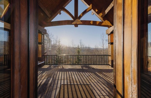 Mountain Village Cabin | See Forever Cabin by InvitedHome | Walk to Hike and Festivals, Fireplace, Views