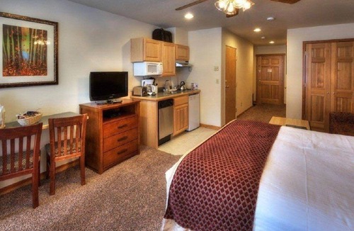 Four O'Clock Cabin | STUDIO RESIDENCE WITH KITCHENETTE SKI-IN/SKI-OUT 600 FEET FROM CHAIRLIFT