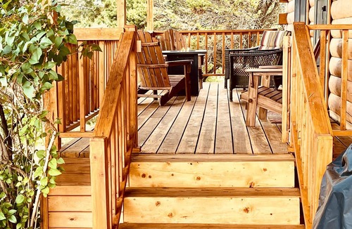 Alpine Village Cabin | The Alpine Haven Mountain Views Near Wolf Creek Fire Pit Pet Friendly