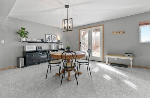 Briargate Apartment | The Dwelling Place- Spacious 2BR Fireplace Big TV Private Lower Level Two Parks