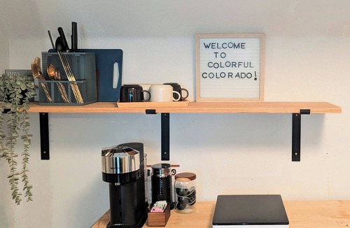 Cole Apartment | The Green House, RiNo - Luxury Queen Bed, Pullout Couch & Full Kitchenette