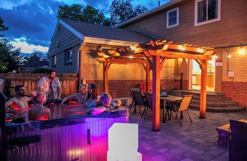Dupont House | The Neon Cowboy: Hot Tub, Fire Pit, Movie Theater