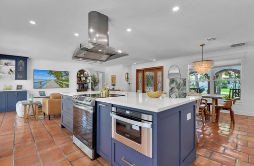 Naples Park House | VILLA CASCATA - Tropical Beach House - Waterfall Stone Pool