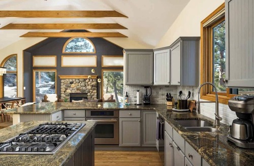 Evergreen Meadows Cabin | Wonder Lodge: Mountain Views, Hot Tub & Fire Pit