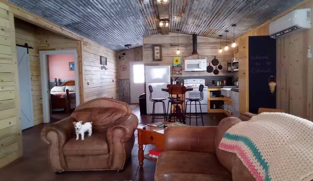 2-bedroom barn transformed to a cozy home in a rural area minutes from downtown.