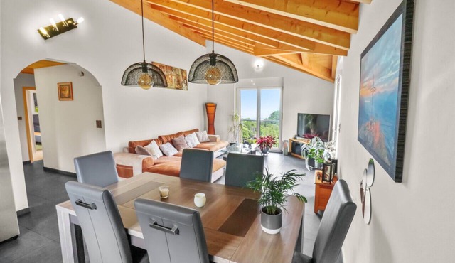 Accommodation with a view of the plain in Troistorrents