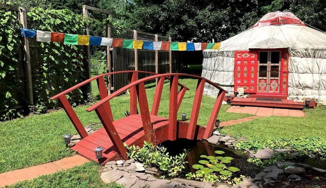 Authentic Mongolian Yurt for a Serene Healing Retreat in Saratoga Springs, New York