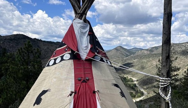 Authentic Tipi Located in the Middle of the Mountain Perfect for a Glamping Experience in Colorado