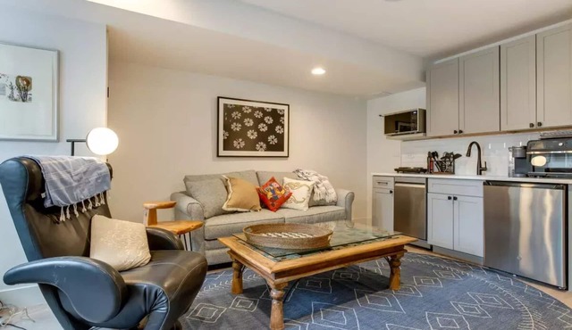 Brand new apartment on the park, next to stadium, with quick access to downtown