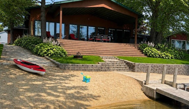 Cedar Lake Retreat with Private Beach + 8-Person Hot Tub in Nashua