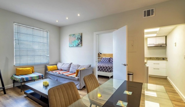 Coastal 2BR Escape | Walk to Beach and 2 Queen Beds