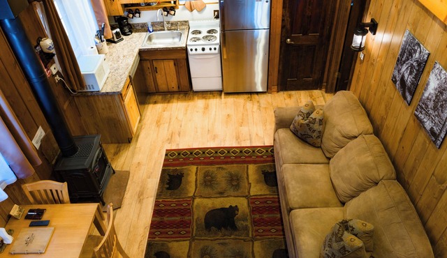 Cozy dog friendly cabin close to town and the lake