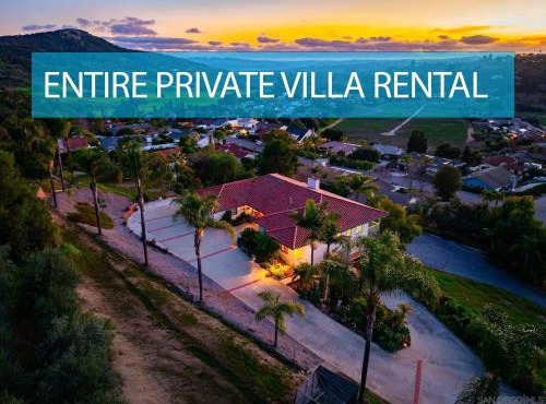 Entire Private House 3-Acres Estate, 3000 sqft, near Winery in Fallbrook, 5 Bedrooms 4 Bathrooms, Available Now in Fallbrook
