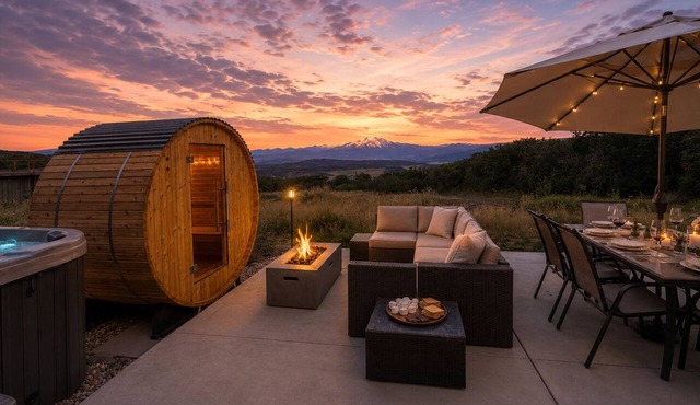 Hot Tub & Sauna Spa, Amazing Mountain Views, Remote Nature Getaway For Families