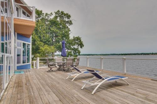 Indoor Pool + Waterfront Deck: Spacious Jay Home in Jay