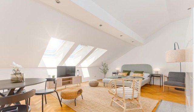 King bed Apartment Netflix central and near metro, 108 in Vienna
