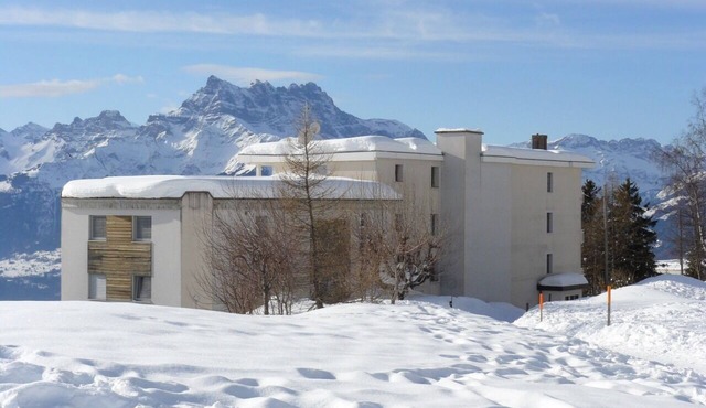 Large family apartment - breathtaking view, Ski-in in Leysin
