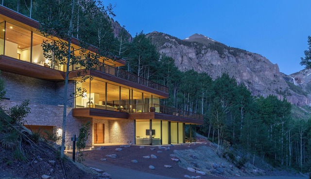 Luxury Glass Tiered House by InvitedHome | Panoramic Views, Hot Tub, Private