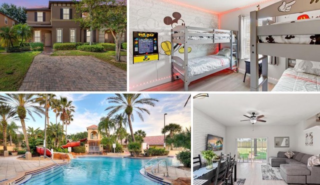 Newly Remodeled 4BD/4BA Townhouse-Regal Palms Resort Near Disney in Davenport