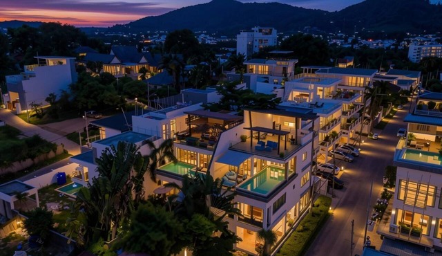 Panoramic Seaview Elevate Villa, Infinity Pool in Rawai