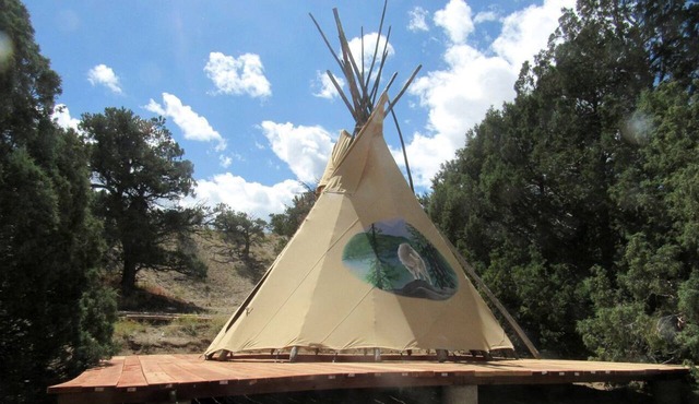 Pet Friendly Mountain Tipi for Glamping in Salida, Colorado