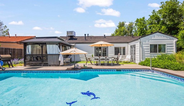 Pool House Escape with Cabana and Garden Vibes