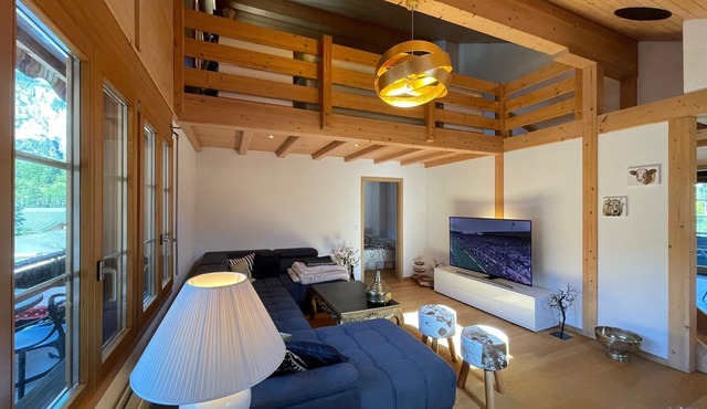 Quiet, ultra-modern chalet-style apartment in the middle of the village in Kandersteg