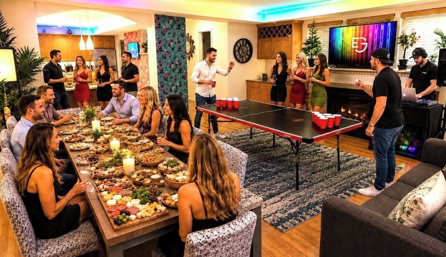 RiNo Party Palace: Walkable, Sleeps 30! Hot Tub, Game Rooms, Theater/Gaming area