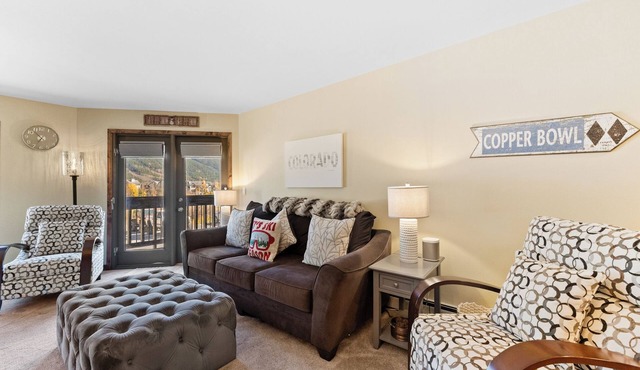 Ski-In/Ski-Out at Copper Resort w/Cozy Fireplace & Shared Outdoor Hot Tub!