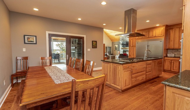 Spacious new home on main lake with stunning views and convenient location in Bracey