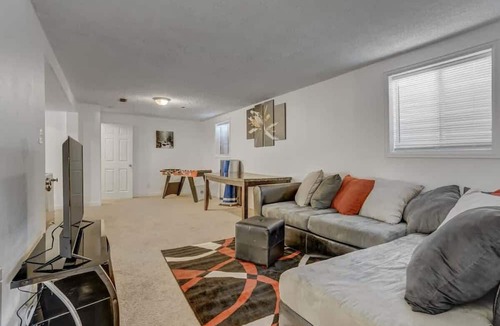 Southeast Colorado Springs Apartment | Near COS Airport Game Room Pool Table BBQ Yard Fun