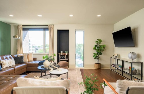 River North Art District Apartment | RiNo Loft w/parking & mtn Views