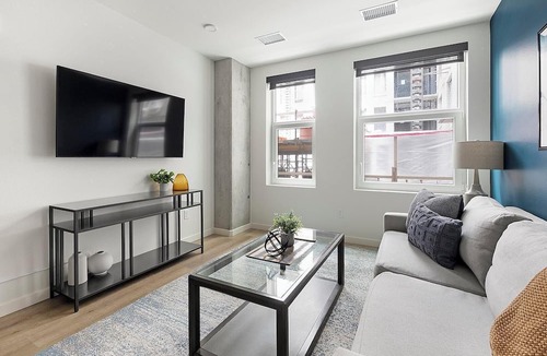 Civic Center Apartment | Landing | Modern 1BD, Gym, Rooftop Lounge