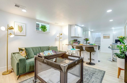 Washington Park West Apartment | Steps from Wash Park: Modern Apt, Patio + Parking
