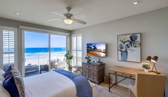 PENTHOUSE SKY SUITE * 55' Ocean Front * 4 Decks in San Diego