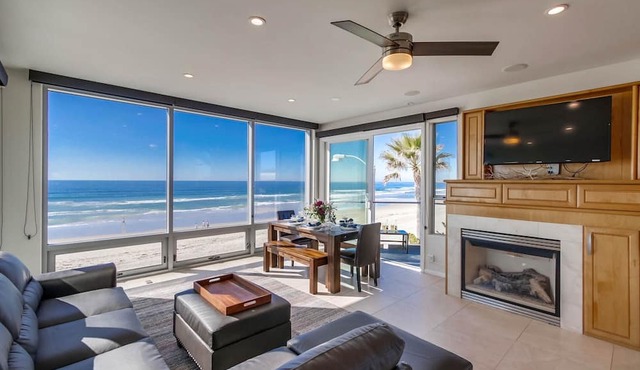 Ocean Palms Penthouse | Luxury 4BR Beachfront Home in San Diego